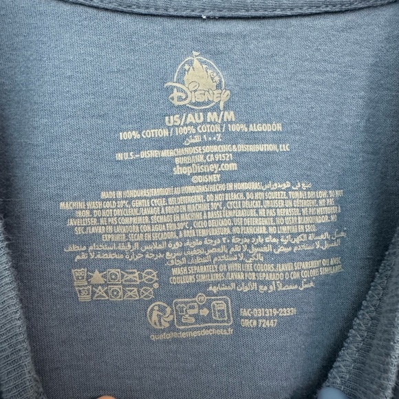 Disney Gray T-Shirt with Gold Logo - Picture 2 of 2